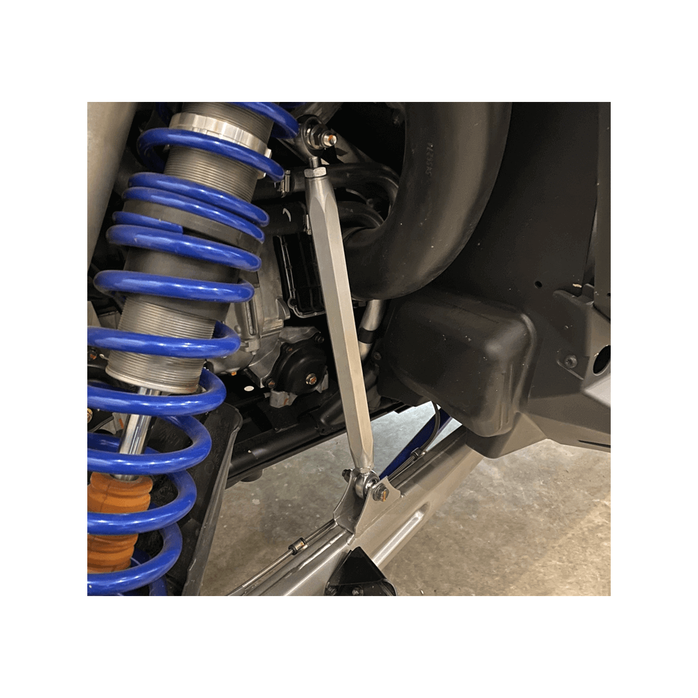 Polaris Pro R Sway Bar Link  AJK Offroad Raw Aluminum Rear 