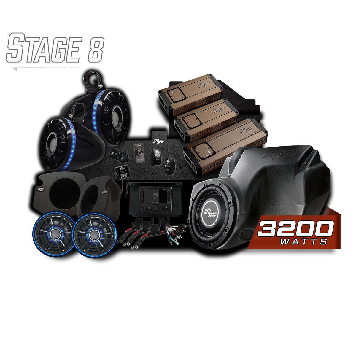 RZR® Elite Series Stage 8 Stereo Kit | UTVS-RZR-S8-E