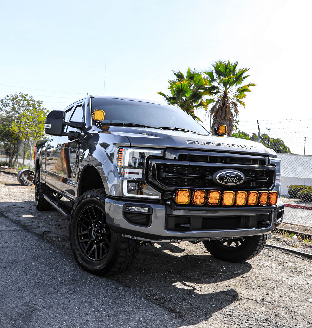 Ford F250 Bumper LED Light Bar 8 Pods GGLIGHTING