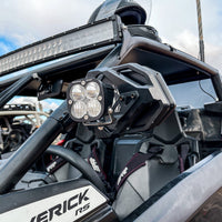 Cuero Race Mirror Light Combo in Black