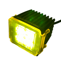 LED Pod Lens Colored Cover 3x3 offroad lighting Yellow