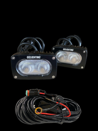 GP10 Offroad LED Pod Bundle White With Wiring Harness