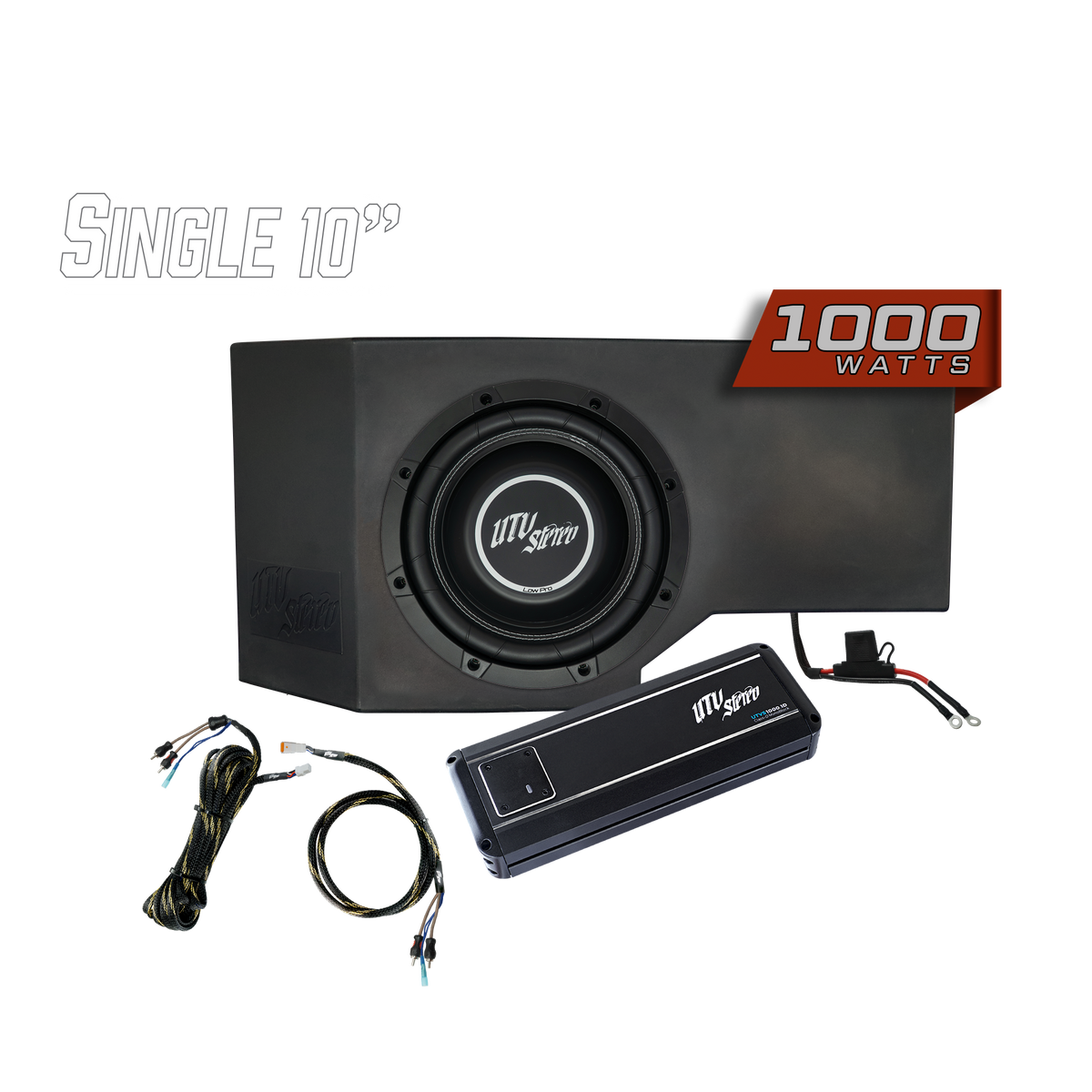 Can-Am® Defender 1000W Single Passenger Side 10" Subwoofer Kit | UTVS-DEF-SUB-1000-PASS