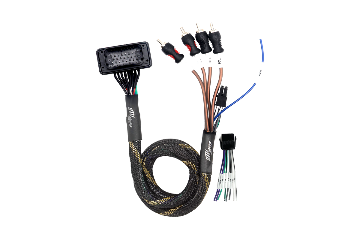 RZR® Pro Series Ride Command Front & Rear RCA Output + Speaker Wire & Remote | UTVS-PRO-RC-RCA-OUT