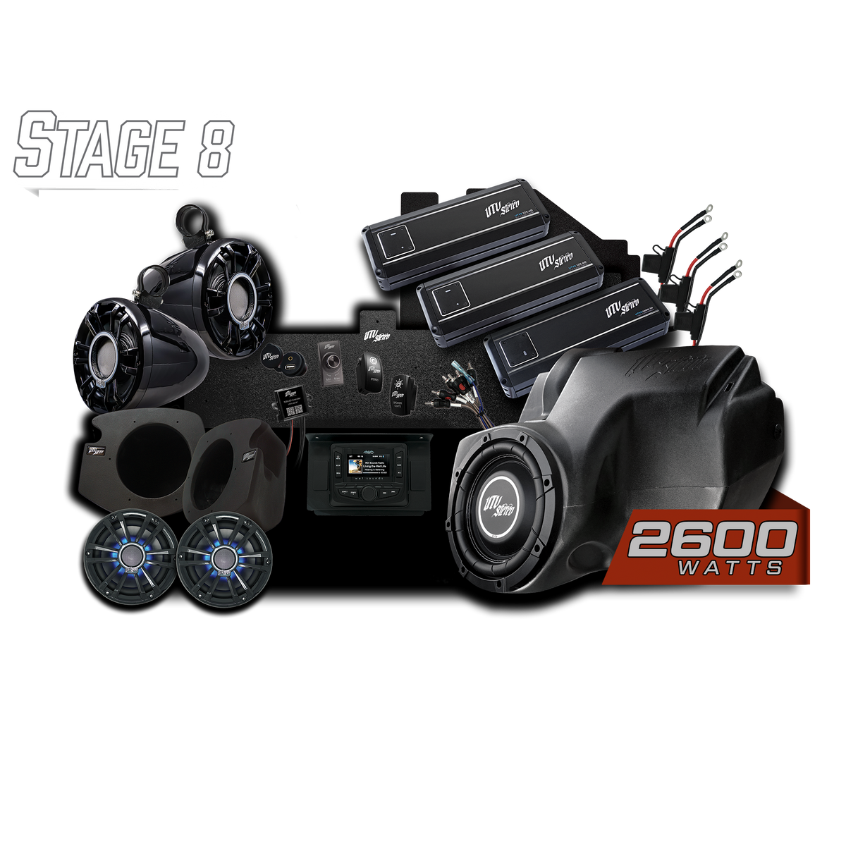 RZR® Signature Series Stage 8 Stereo Kit | UTVS-RZR-S8-S