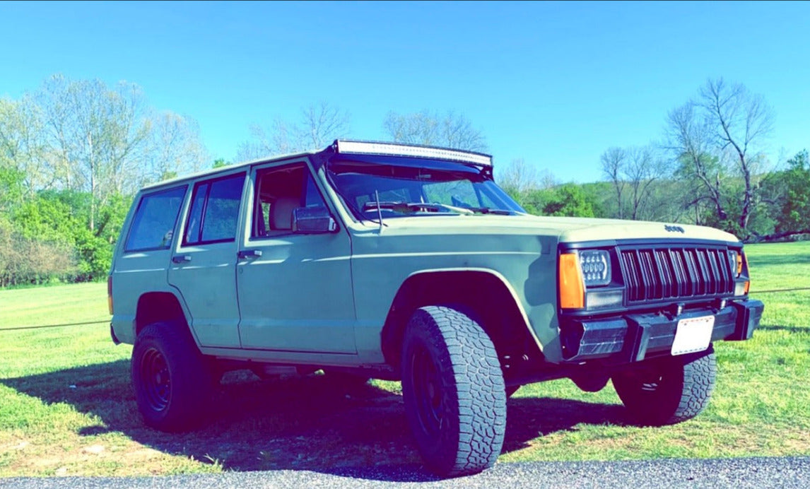 Jeep XJ Cherokee 50" Curved Roof Mounts