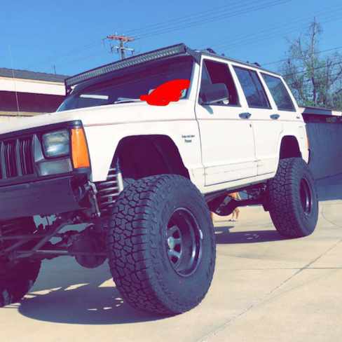 Jeep XJ Cherokee 50" Curved Roof Mounts