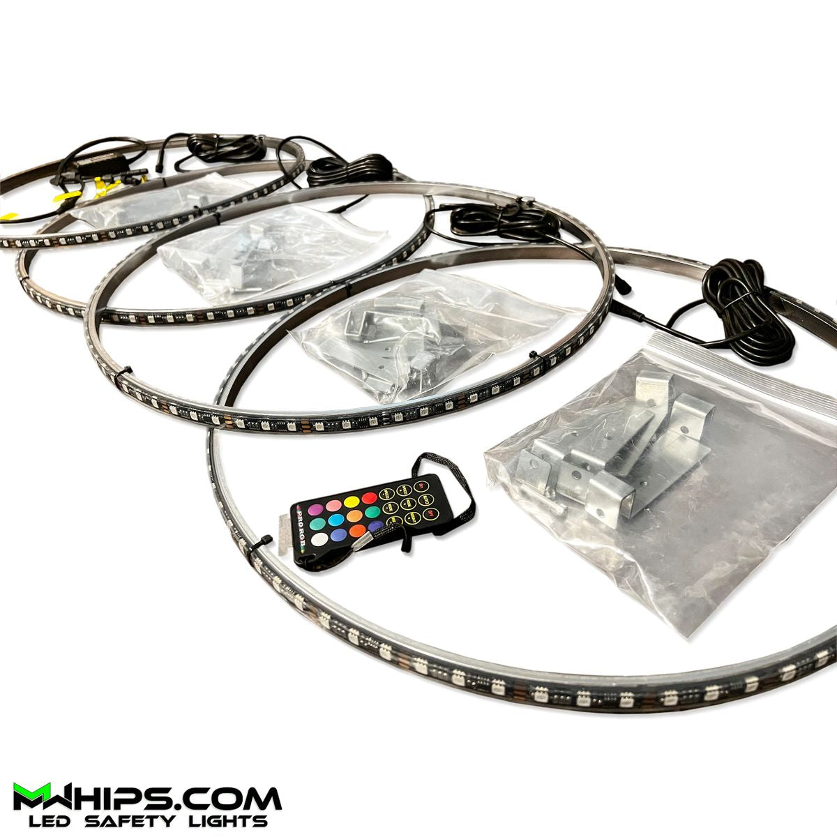 17" RGB LED Wheel Ring Light Kit