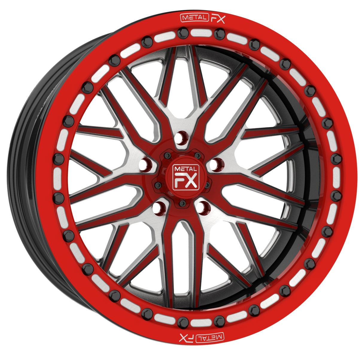 best 17" viper r, forged 3-piece, beadlock, custom at metal fx offroad