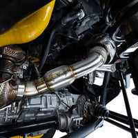 EVP Racing Shocker Electric Side-Dump Down Pipe with Bullet Muffler for 2024 Can-Am Maverick R