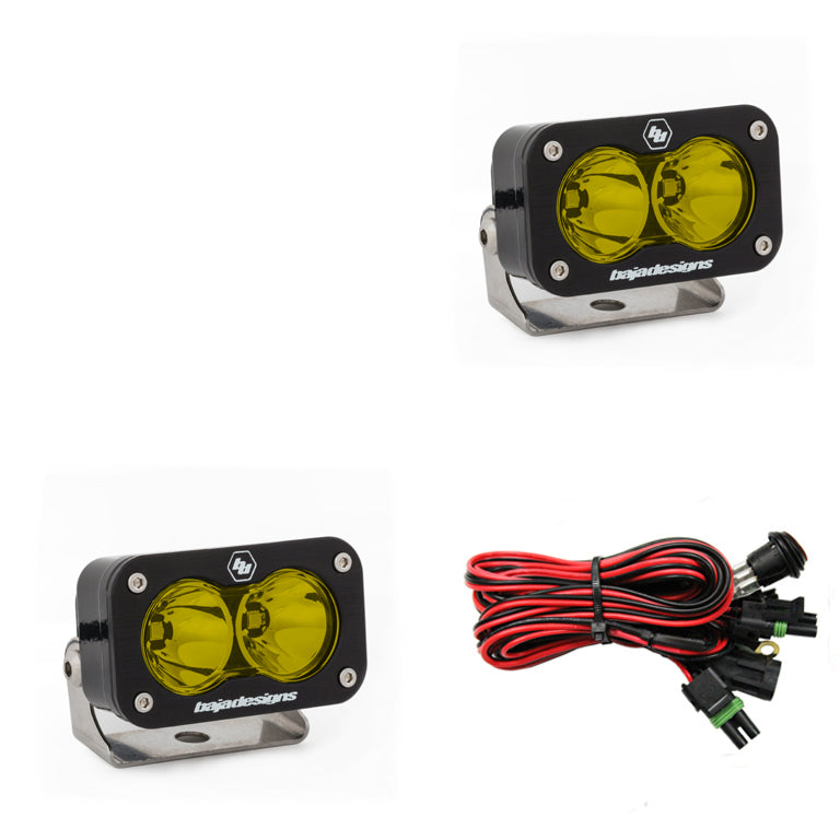 Baja Designs S2 Pro, Pair Spot LED, Amber (6-8 Week Lead Time)