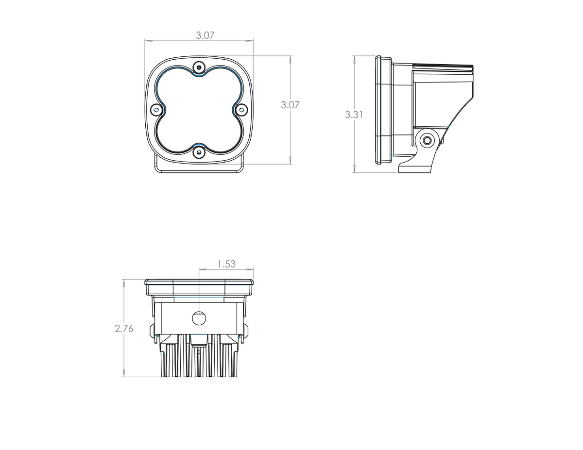 Baja Designs Squadron Sport, Pair Wide Cornering LED (IN STOCK!)