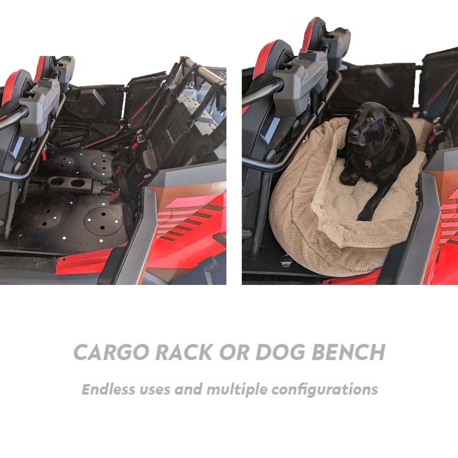 Cargo Rack / Dog Seat - Back Seat Conversion Kit | Polaris RZR XP 4 Turbo