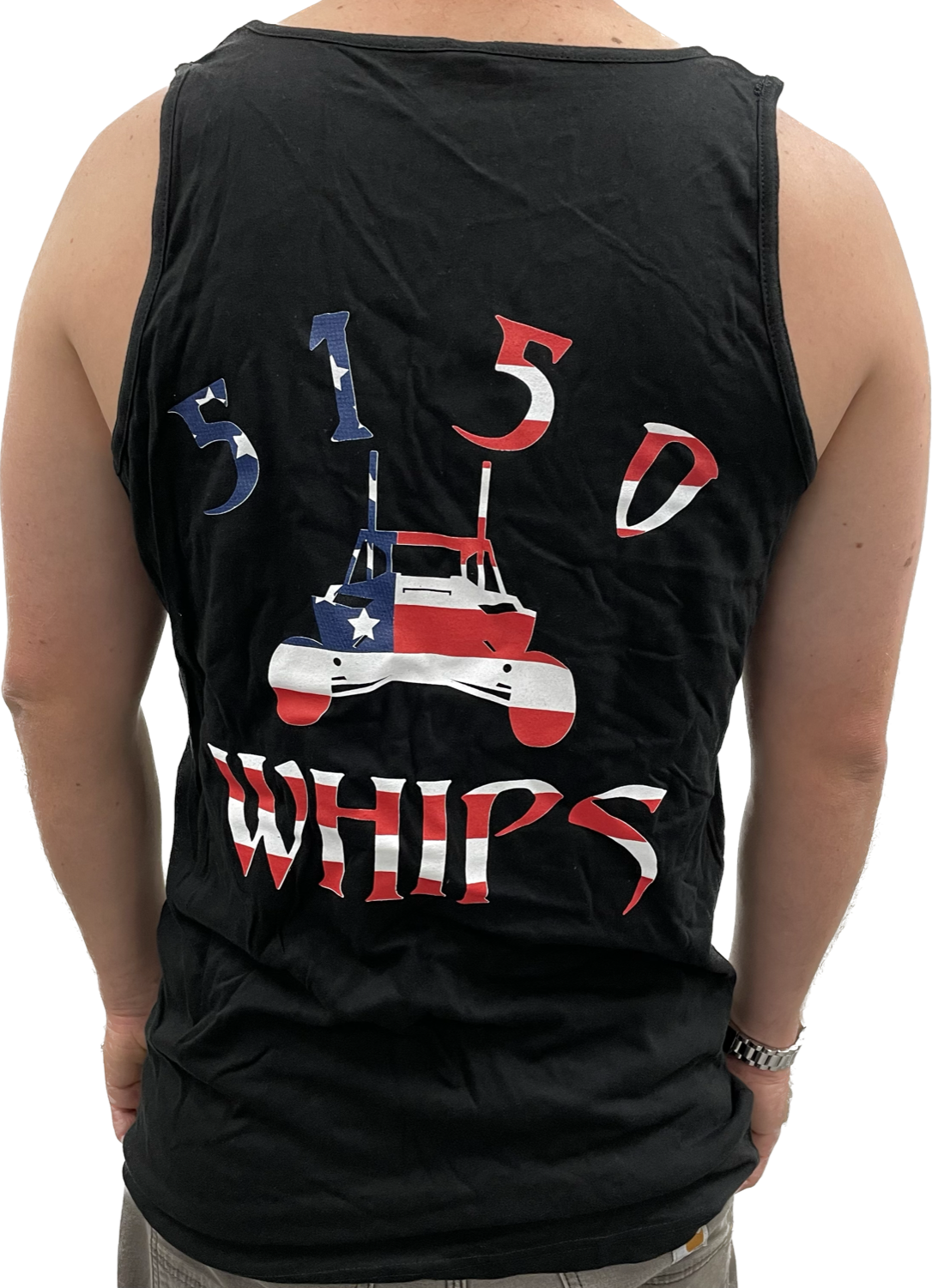 5150 Mens Tank Top - Black with RWB Logo