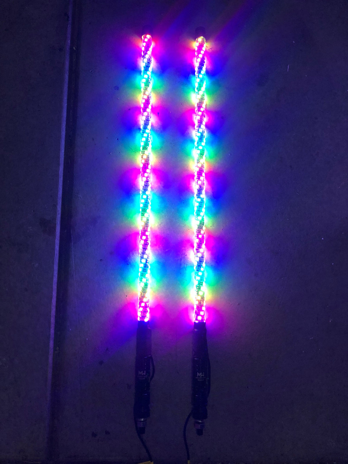 COLOR CHANGING WHIPS - Pair