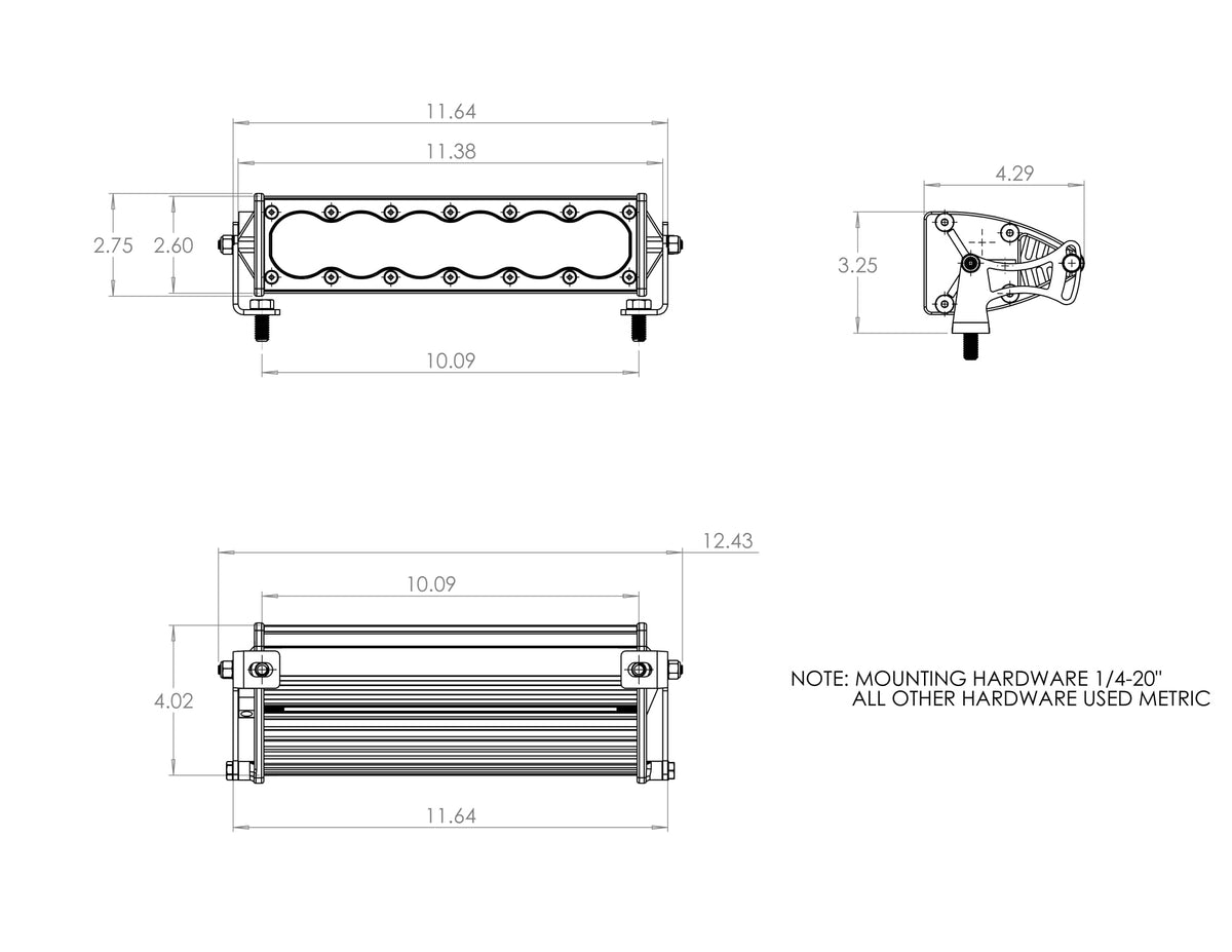 Baja Designs Onx6+ LED Light Bar in Amber (6-12 Week Lead Time)